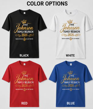 Custom Family Reunion T-shirt set — alternate design
