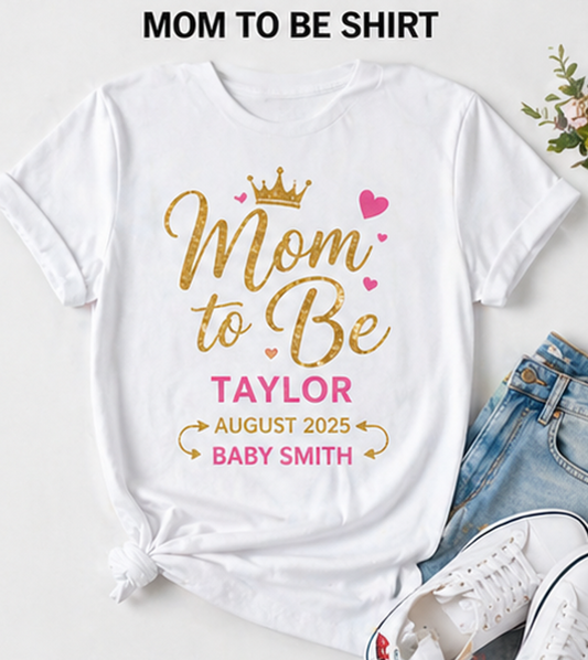Baby Shower Squad T-shirts — Crew design