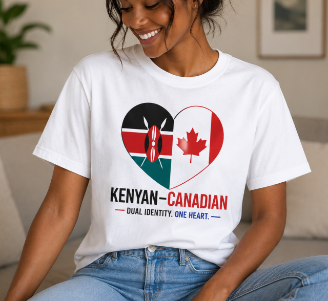 Kenyan–Canadian Dual Identity Tee