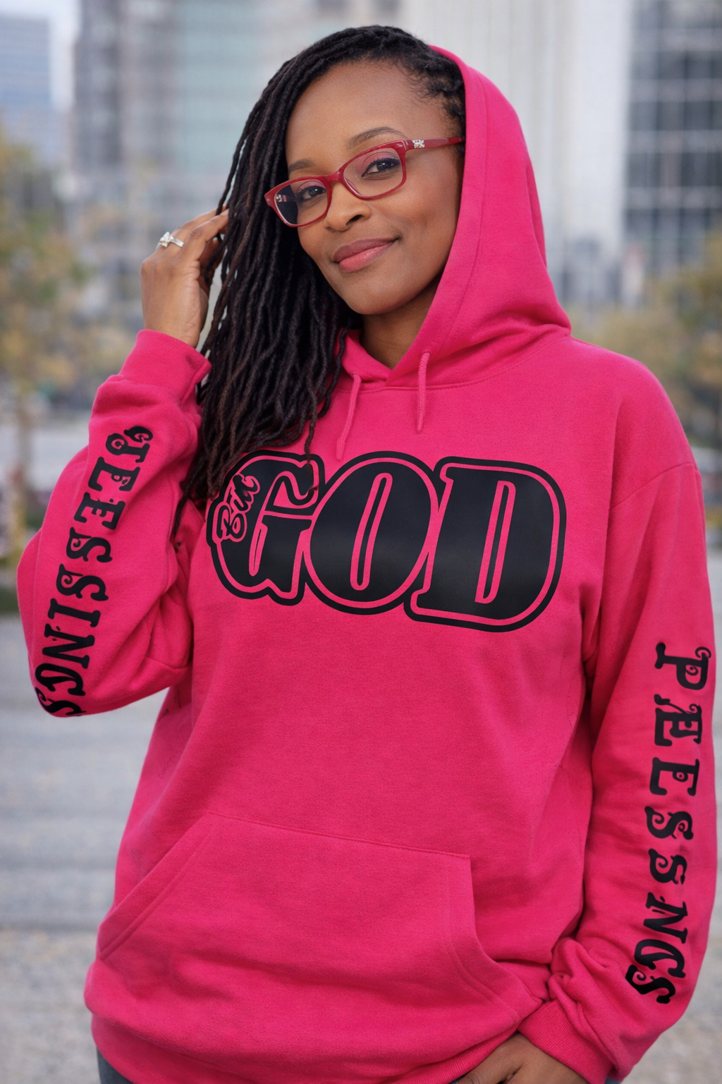 But God faith statement hoodie — design mockup
