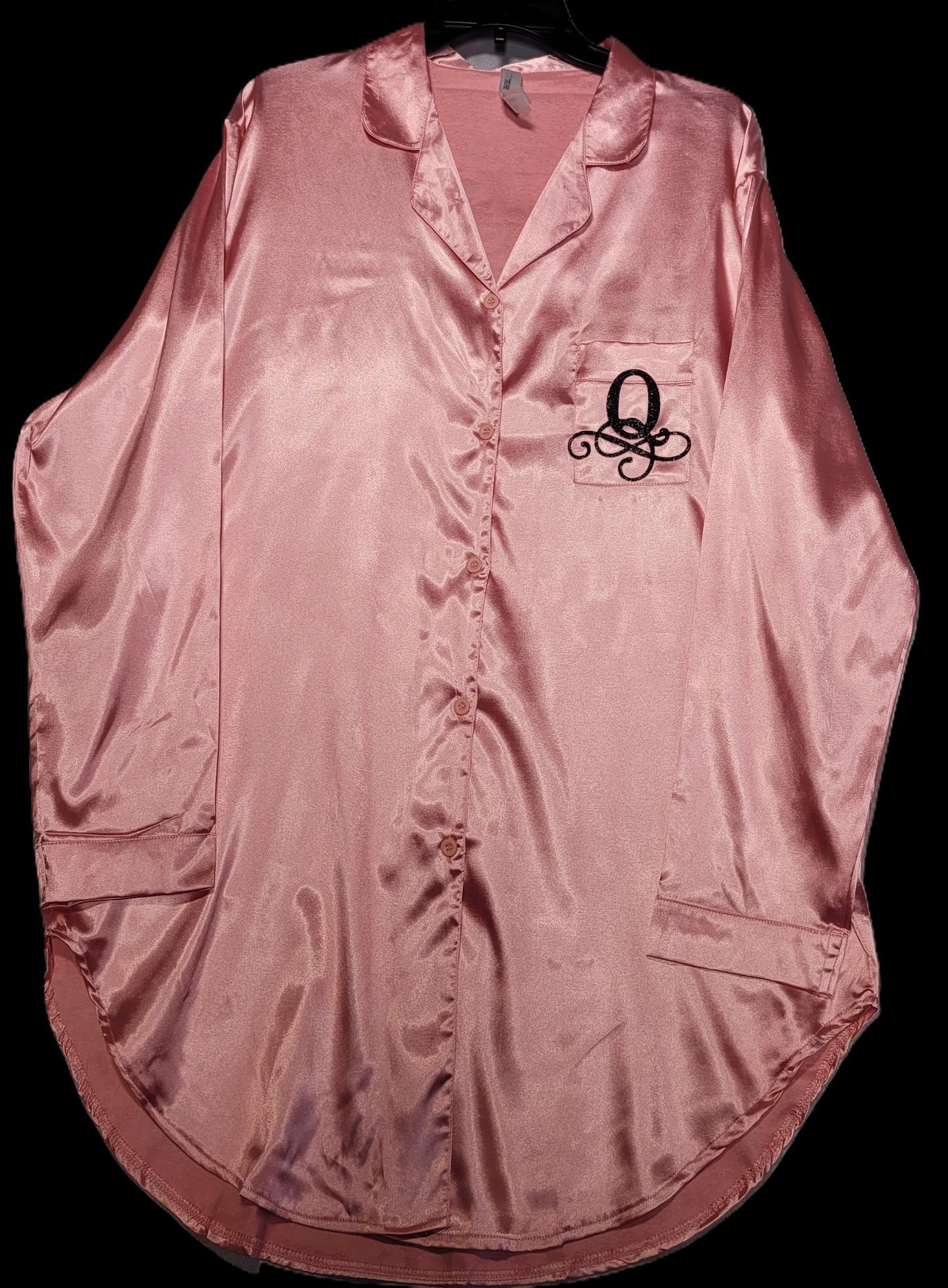 Queen Luxe Silk Lounge Shirt — Gifted and Glam Collection