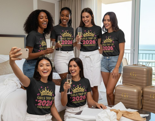 Girls Trip 2026 T-Shirt — Squad Goals Matching Vacation Tee
