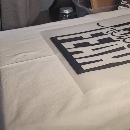 Faith Over Fear statement tee — product video