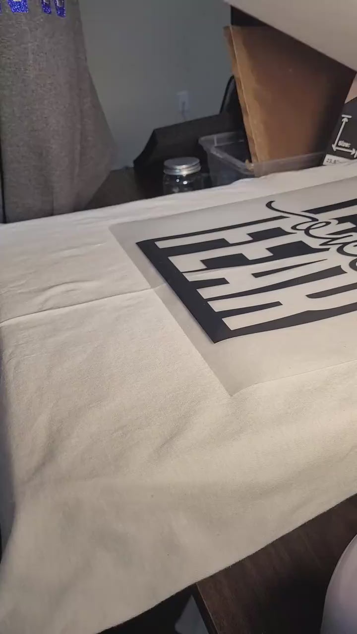 Faith Over Fear statement tee — product video